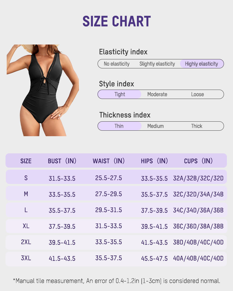 Women's Deep V Sculpting One-Piece Swimsuit