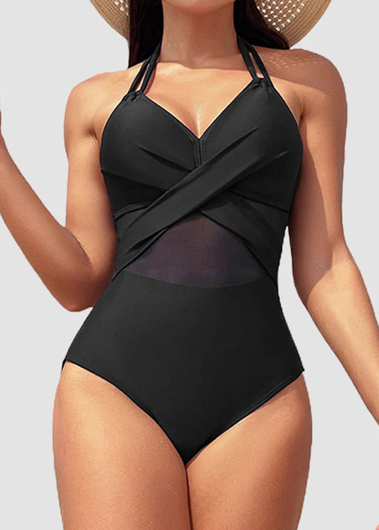 Women's High Waisted Tummy Control One Piece Swimsuit