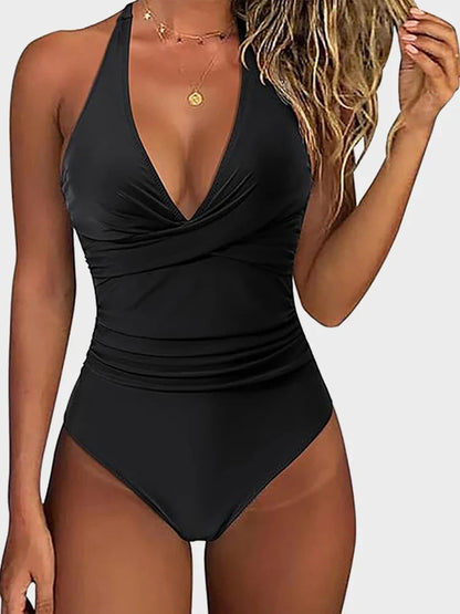 Women One Piece Swim Tummy Control Swimsuits Bathing Suit