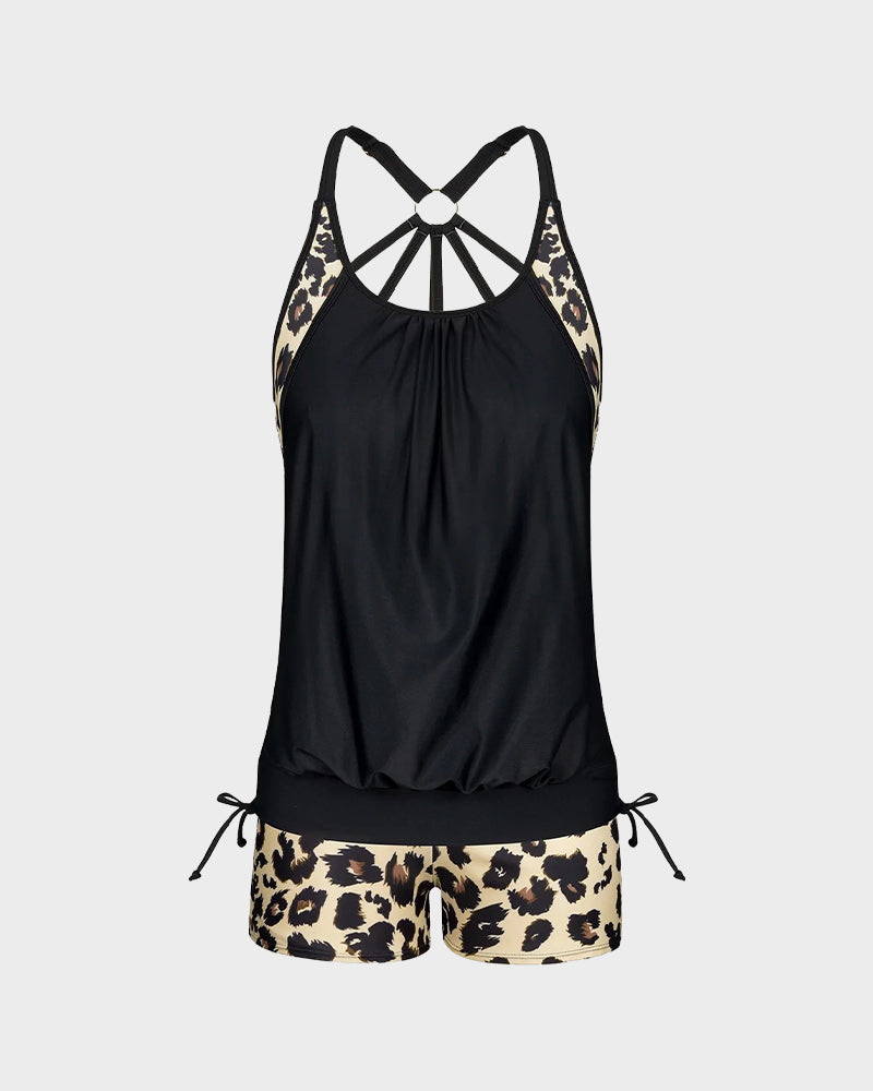 Women's Flattering Two-Piece Tankini Swimsuit