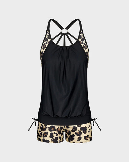 Women's Flattering Two-Piece Tankini Swimsuit