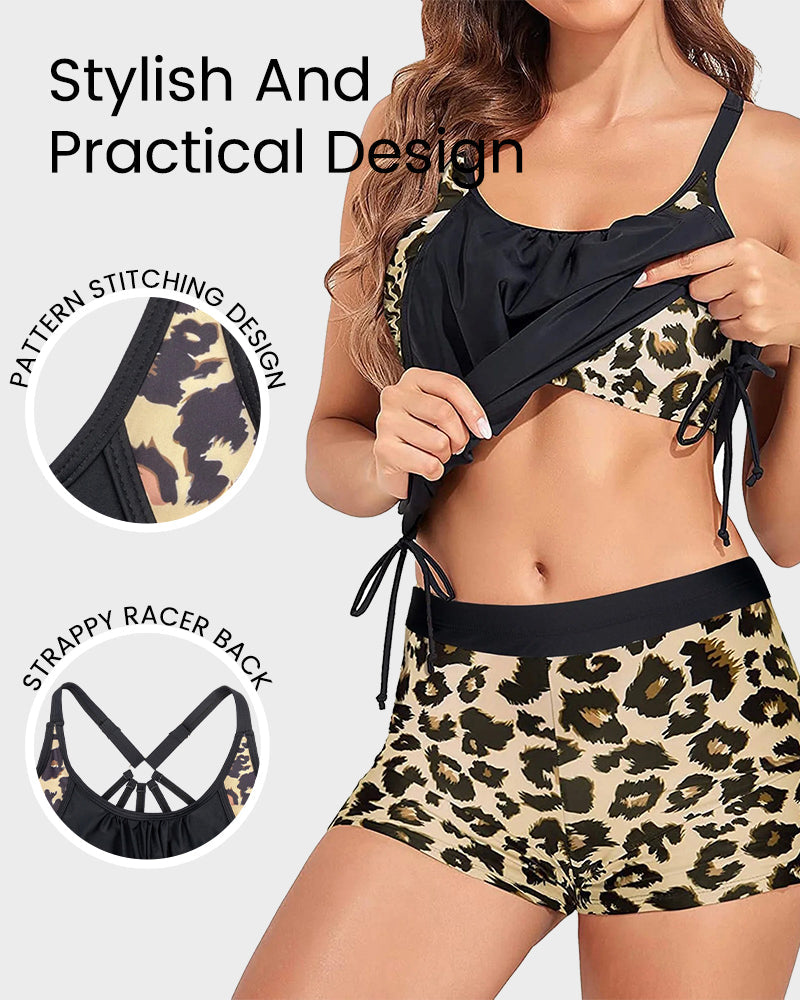 Women's Flattering Two-Piece Tankini Swimsuit