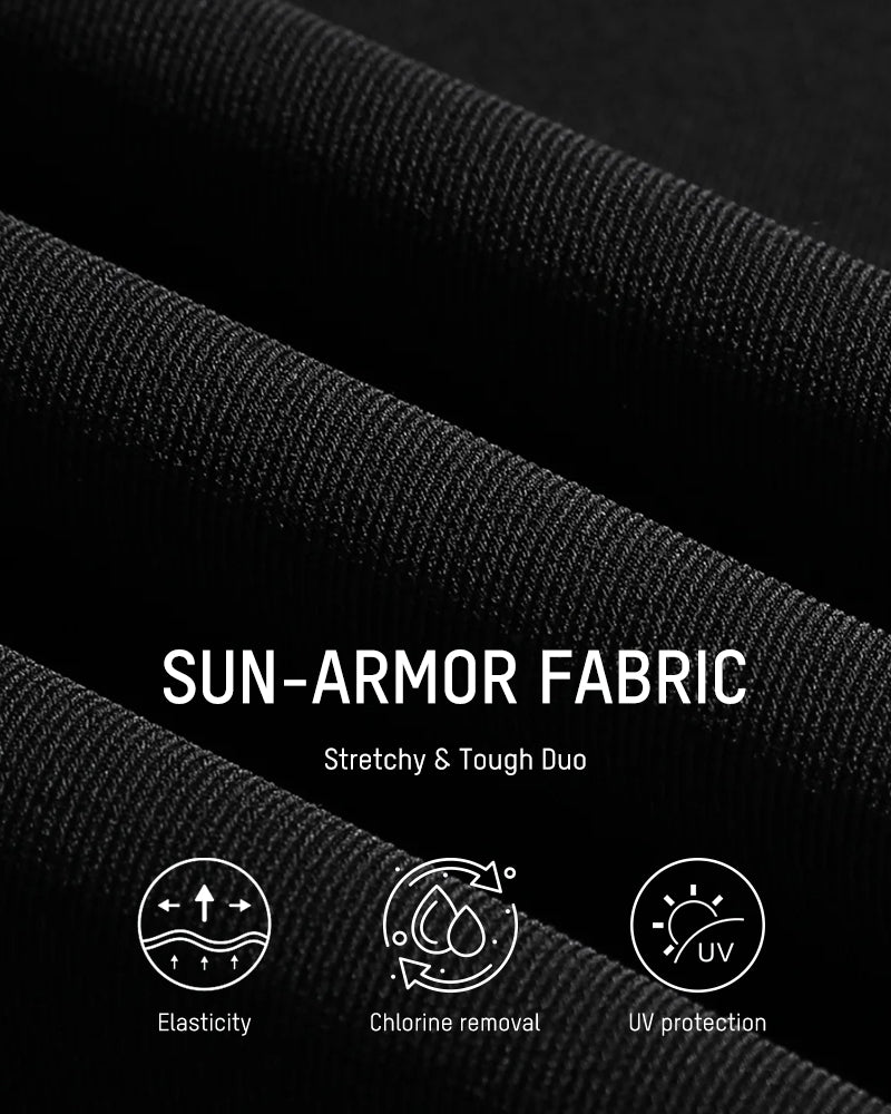 Women's Metallic Accent Mesh Panel One-Piece Swimsuit