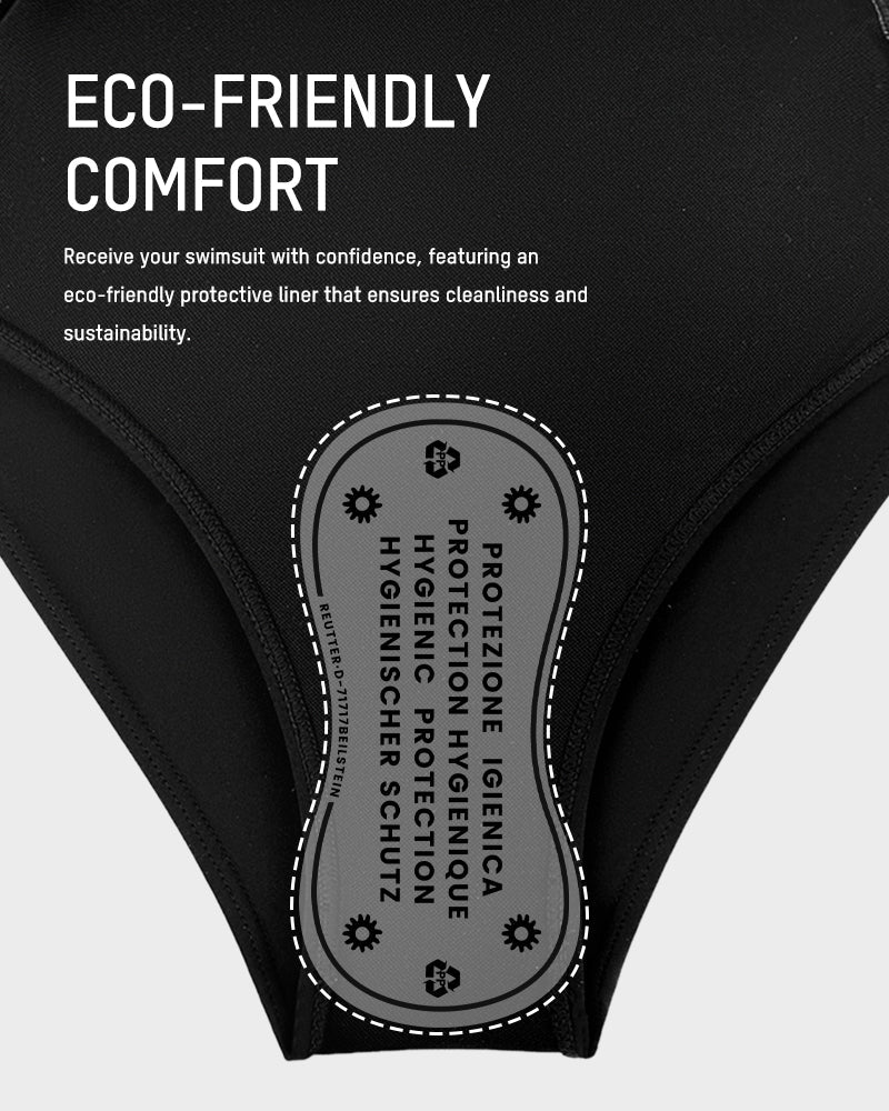 Women's Twist Front Tummy Control One-Piece Swimsuit