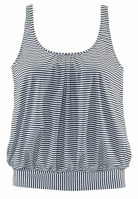 Women's Striped Loose Tankini Set